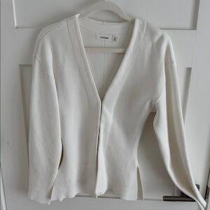 Glassons Hooked White Open Front Cardigan